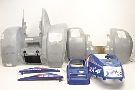 POLARIS 300 2X4 94 FENDER SET BLUE GREY FRONT REAR GAS TANK COVER 48406