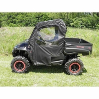 3 Star Black Soft Full Doors w/ Zippers - Intimidator Classic 750, 1000, EV, Truck 1000