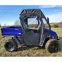 3 Star Black Soft Full Doors w/ Zippers - SSR Bison 200, 400