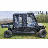 3 Star Black Soft Upper Doors - Hisun Sector 1000 Crew