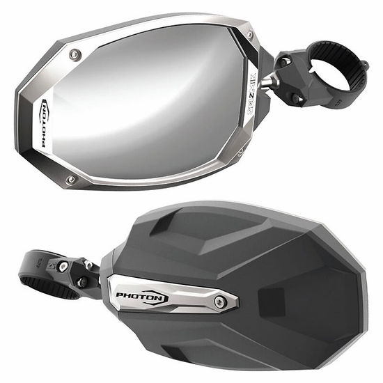 Seizmik Photon Side View Sport Mirrors w/ 2 Inch Clamp (Sold in Pairs)